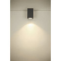 Premium-LED Outdoor Ceiling luminaire ENOLA SQUARE CCT, IP65 IK02, S-size, 9W 3000 / 4000K 510 / 580lm 38�, CRi>90, anthracite