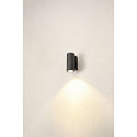 Premium-LED Outdoor Wall luminaire ENOLA ROUND SINGLE CCT, IP65 IK02, S-size, 6W 3000 / 4000K 390 / 450lm 30�, CRi>90