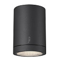 Premium-LED Outdoor Ceiling luminaire ENOLA ROUND CCT, IP65 IK02, S-size, 9W 3000 / 4000K 510 / 580lm 38, CRi>90, anthracite