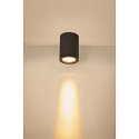 SLV Premium-LED Outdoor Ceiling luminaire ENOLA ROUND CCT, IP65 IK02, M-size, 10W 3000 / 4000K 700 / 800lm 38, CRi>90, anthracite