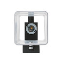 Wall luminaire QUADRASS SPOT Indoor, E27, with LED Spot 2W, 3000K, 200lm, black