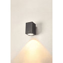 SLV Premium-LED Outdoor Wall luminaire ENOLA SQUARE SINGLE CCT, IP65 IK02, L-size, 35W 3000 / 4000K 3100 / 3400lm 30�, CRi>90