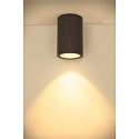 SLV Premium-LED Outdoor Ceiling luminaire ENOLA ROUND CCT, IP65 IK02, L-size, 35W 3000 / 4000K 2500 / 2800lm 38, CRi>90, anthracite