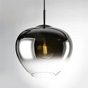 SLV Pendant luminaire PANTILO CONVEX 29 Indoor, E27, chrome, open cable end