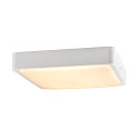 SLV LED Wall / Ceiling luminaire AINOS SQUARE SENSOR Outdoor, 18W, 1300lm, CCT switch 3000/4000K, white
