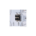 SLV LED Wall / Ceiling luminaire AINOS SQUARE SENSOR Outdoor, 18W, 1300lm, CCT switch 3000/4000K, white