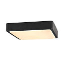 SLV LED Wall / Ceiling luminaire AINOS SQUARE SENSOR Outdoor, 18W, 1300lm, CCT switch 3000/4000K, anthracite
