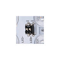 SLV LED Wall / Ceiling luminaire AINOS SQUARE SENSOR Outdoor, 18W, 1300lm, CCT switch 3000/4000K, anthracite