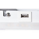SLV LED Wall luminaire SOMNILA SPOT Indoor, 13W, 3000K, Spot 65lm,  incl. USB port, Spot right, white, back light 646lm