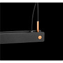 LED Pendant luminaire NOYA PD PHASE, CCT switch, 2700/3000K, 1861/2025lm, IP20, black