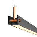 LED Pendant luminaire NOYA PD PHASE, CCT switch, 2700/3000K, 1861/2025lm, IP20, black