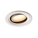 LED Ceiling recessed luminaire NUMINOS DL M, 3000K, IP20, rotatable / pivotable, 20�, 1600lm, UGR 20, white/white