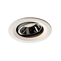 LED Ceiling recessed luminaire NUMINOS DL M, 4000K, IP20, rotatable / pivotable, 20�, 1660lm, UGR 17, white/chrome