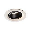 LED Ceiling recessed luminaire NUMINOS DL M, 4000K, IP20, rotatable / pivotable, 40�, 1600lm, UGR 20, white/black
