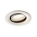 LED Ceiling recessed luminaire NUMINOS DL M, 4000K, IP20, rotatable / pivotable, 55�, 1750lm, UGR 21, white/white
