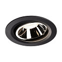 LED Ceiling recessed luminaire NUMINOS DL L, 4000K, IP20, rotatable / pivotable, 40�, 2350lm, UGR 18, black/chrome