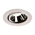 LED Ceiling recessed luminaire NUMINOS DL L, 4000K, IP20, rotatable / pivotable, 20�, 2350lm, UGR 17, white/chrome