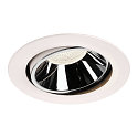 LED Ceiling recessed luminaire NUMINOS DL XL, 4000K, IP20, rotatable / pivotable, 55�, 3750lm, UGR 19, white/chrome