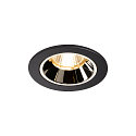 LED Ceiling recessed luminaire NUMINOS DL S, 3000K, IP20, 55�, 700lm, UGR 18, black/chrome