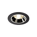 LED Ceiling recessed luminaire NUMINOS DL S, 4000K, IP20, 40�, 750lm, UGR 16, black/chrome
