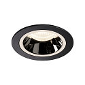 LED Ceiling recessed luminaire NUMINOS DL M, 4000K, IP20, 20�, 1660lm, UGR 17, black/chrome