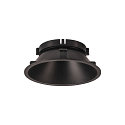SLV LED Ceiling recessed luminaire NUMINOS DL XL, 3000K, IP20, 40�, 3300lm, UGR 21, black/black