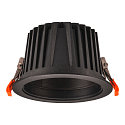SLV LED Ceiling recessed luminaire NUMINOS DL XL, 3000K, IP20, 40�, 3300lm, UGR 21, black/black