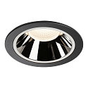 LED Ceiling recessed luminaire NUMINOS DL XL, 4000K, IP20, 20�, 3750lm, UGR 18, black/chrome