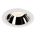 LED Ceiling recessed luminaire NUMINOS DL XL, 4000K, IP20, 20�, 3750lm, UGR 18, white/chrome