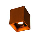 LED Outdoor luminaire RUSTY� UP/DOWN WL Wall luminaire, square, CCT switch, 3000/4000K, 39lm, IP65, rust