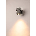 SLV Outdoor luminaire THEO BRACKET CW Wall / Ceiling luminaire, QPAR51, GU10, IP65, anthracite