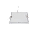 SLV LED Ceiling recessed luminaire SENSER 18 DL, square, 9,7W, 820lm, IP20, white, 4000K