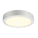 SLV LED Wall / Ceiling luminaire SENSER 24 CW, round, 15W, IP20, white, 4000K, 1300lm
