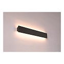 LED Wall luminaire DIRETO 60 WL, CCT switch, 2700/3000K, 590/625lm, IP20, black matt
