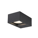 SLV LED Outdoor luminaire ESKINA FRAME WL LED Wall luminaire, CCT switch, 3000/4000K, 1100/1200lm, IP65, anthracite