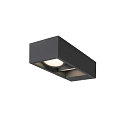 LED Outdoor luminaire ESKINA FRAME WL DOUBLE LED Wall luminaire, CCT switch, 3000/4000K, 1100/1200lm, IP65, anthracite