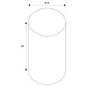 SLV Shade FENDA, 15cm, round, grey