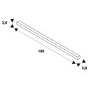 SLV 3-Phase track S-TRACK DALI, 1m, IP20, white