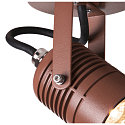 SLV LED Outdoor luminaire LED SPOT SP Wall luminaire, 3000K, 400lm, IP55, brown