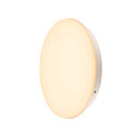 SLV Wall / Ceiling luminaire SIMA SENSOR, round, 3000K, 2150lm, IP44, white