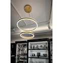 SLV LED Pendant luminaire ONE DOUBLE PHASE up/down, 35W, 2700/3000K, 130�, brass