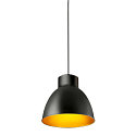 Pendant luminaire PARA DOME E27, black