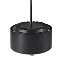 Pendant luminaire PARA DOME E27, black