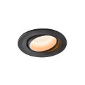LED Ceiling recessed luminaire NUMINOS� MOVE S, 2700K, 55�, black/white