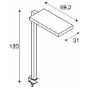 SLV Table lamp WORKLIGHT, 79W, 4000K, 80�, black