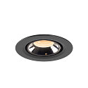 SLV LED Ceiling recessed luminaire NUMINOS� GIMBLE XS, 2700K, 40�, black/chrome