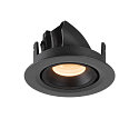 SLV LED Ceiling recessed luminaire NUMINOS� GIMBLE XS, 2700K, 55�, black