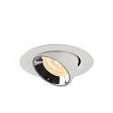 SLV LED Ceiling recessed luminaire NUMINOS� GIMBLE XS, 2700K, 20�, white/chrome