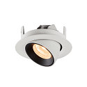 SLV LED Ceiling recessed luminaire NUMINOS� GIMBLE XS, 2700K, 40�, white/black