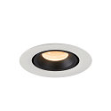 SLV LED Ceiling recessed luminaire NUMINOS� GIMBLE XS, 2700K, 40�, white/black